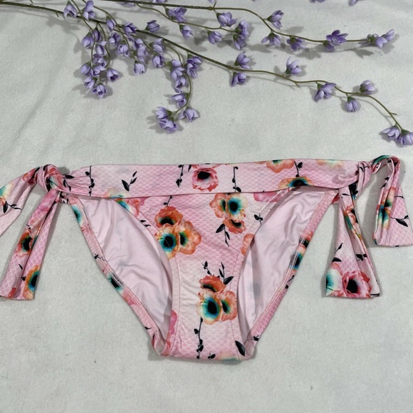 NEW Seafolly Cabana Rose Hipster Tie Side Bikini Bottom [SZ 4‎ US ] - Picture 4 of 11